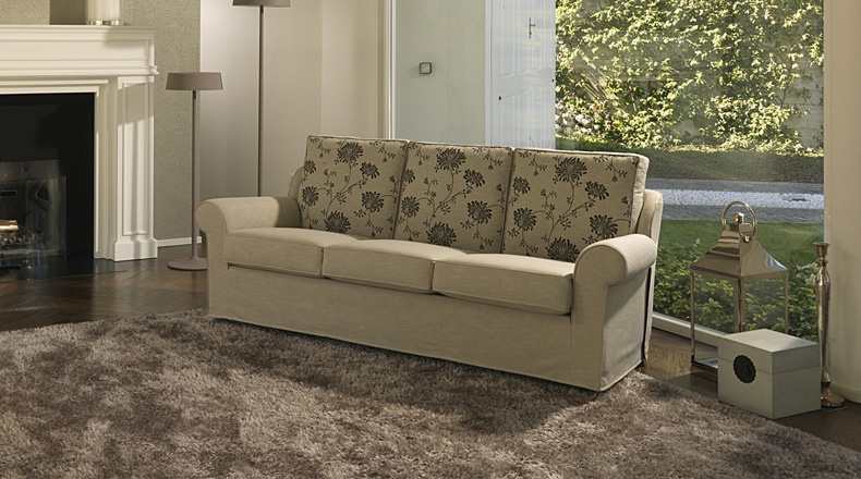Sofa upholstered in leather or fabric DolceZia, Bodema