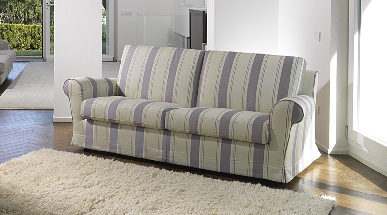 Sofa upholstered in leather or fabric Victor, Bodema
