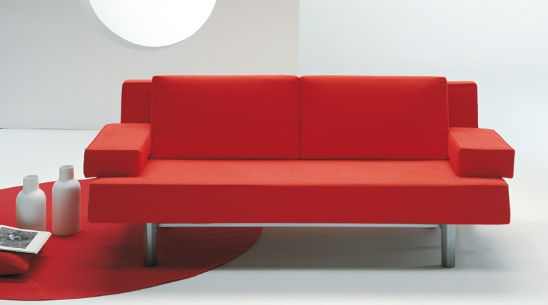 Sofa upholstered in leather or fabric Cino, Bodema