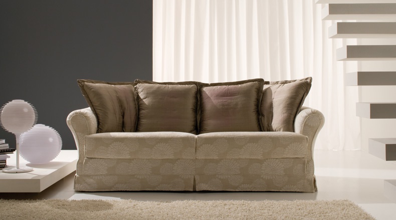 Sofa upholstered in leather or fabric Dolcenuvola, Bodema