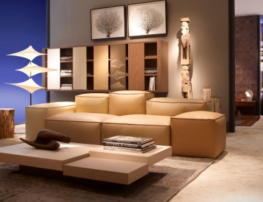 The sofa is modular, Cadence - Roche Bobois