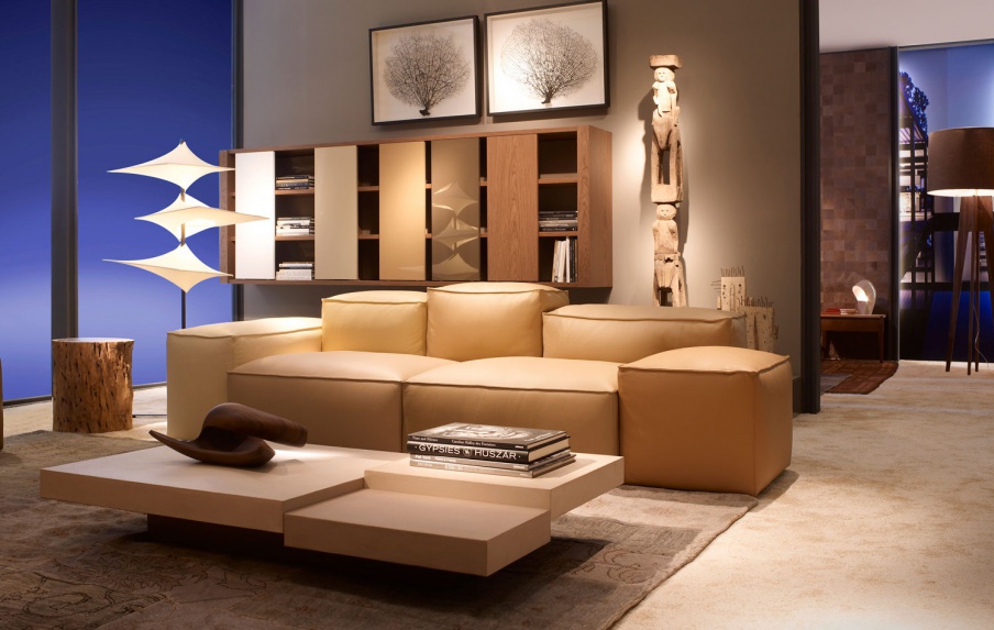 The sofa is modular, Cadence - Roche Bobois