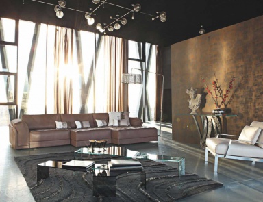 The sofa is modular, Croisette - Roche Bobois