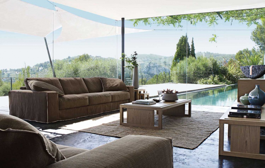 The sofa is modular, Karawan - Roche Bobois
