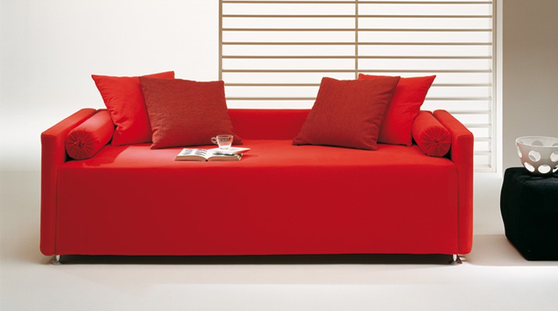 Sofa upholstered with leather or fabric 3 Junior, Bodema