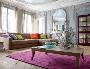 The sofa is modular, Long-Island - Roche Bobois