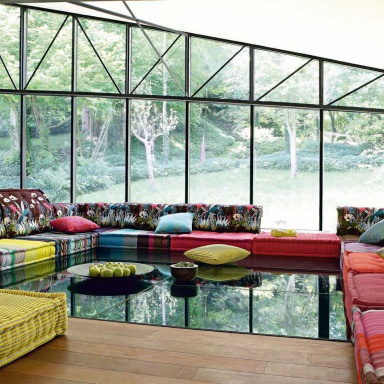 A modular sofa, Mah-Jong