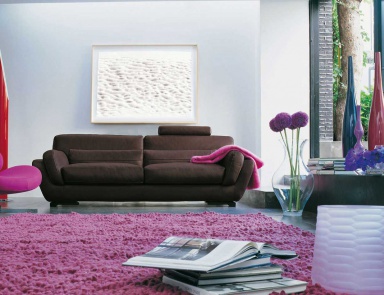 The sofa is modular, Millesime - Roche Bobois
