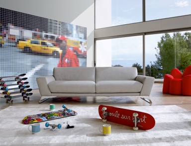 The sofa is modular, Platine - Roche Bobois