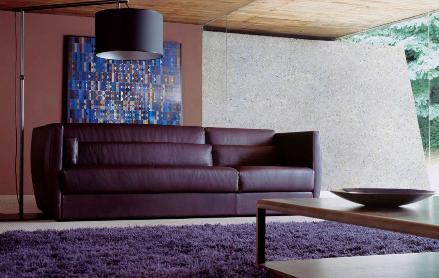 The sofa is modular, Rive-Droite - Roche Bobois