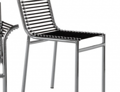 Chair with seat and back made of rubber harnesses Museum, Alivar