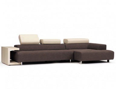 Corner sofa with day bed, Calia Italia