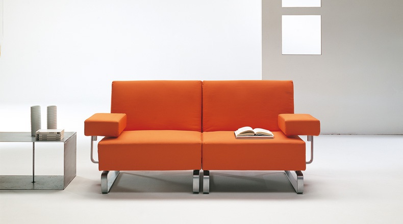 Sofa sectional upholstered leather or fabric, Queen, Bodema