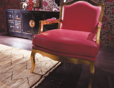 Chair with upholstered backrest Vintage, Luciano Zonta