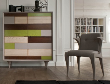 Wooden wardrobe Сhagall, Luciano Zonta