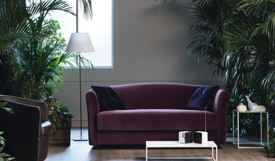 A sofa upholstered in a Valentino velvet, Bodema