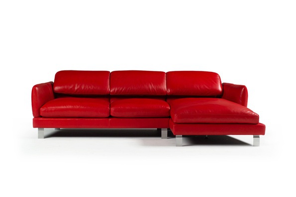 Three seater sofa with metal legs, Calia Italia