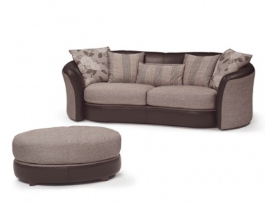 Two seater sofa with foot bench, Calia Italia
