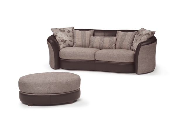 Two seater sofa with foot bench, Calia Italia