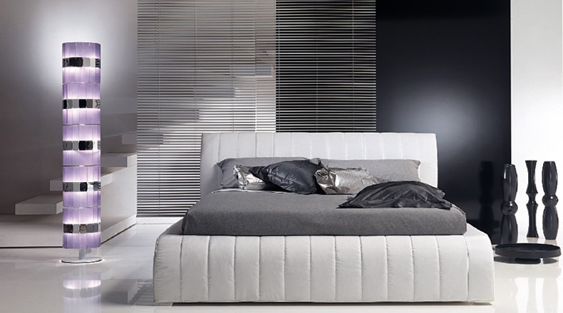Bed with upholstered headboard Manhattan, Bodema