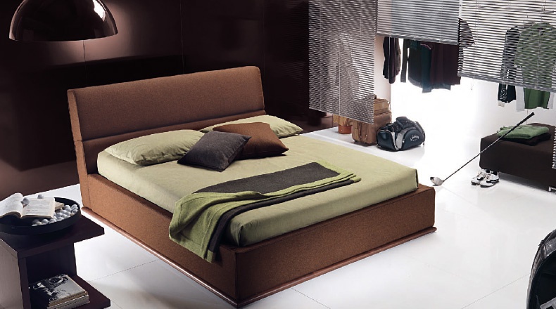 Bed with upholstered headboard Mathias, Bodema