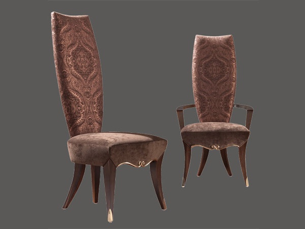 Chair with high back, Busnelli Adamo