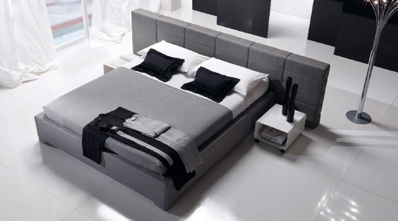 Bed with upholstered headboard Plaza, Bodema