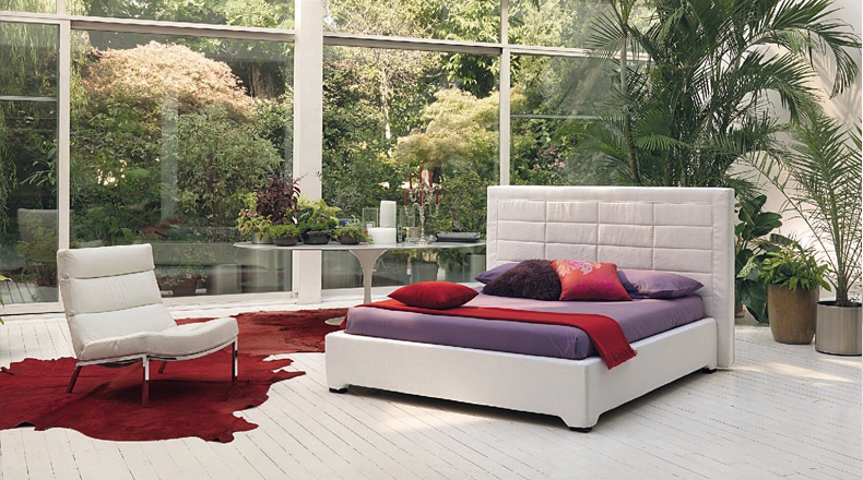 Bed with upholstered headboard President, Bodema