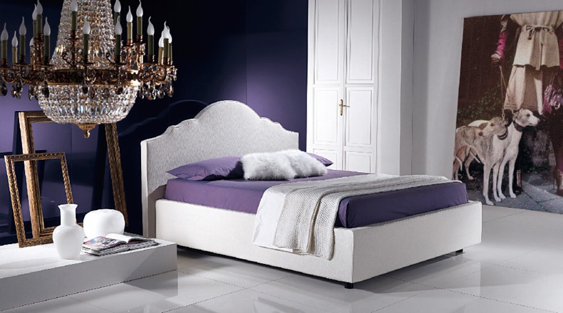 Bed with upholstered headboard Tiffany, Bodema