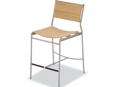Bar stool with metal legs, Calligaris