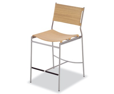 Bar stool with metal legs, Calligaris