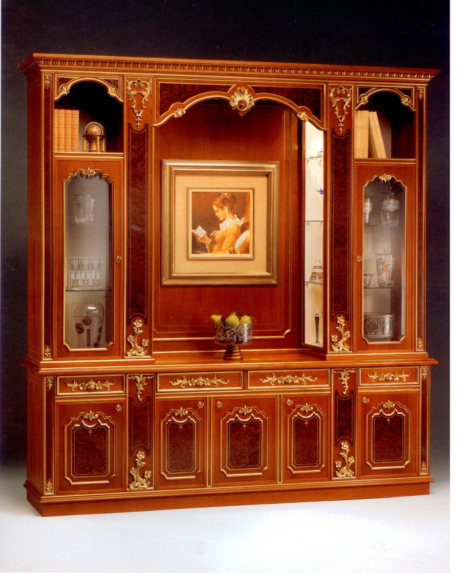 Showcase with inlay, Meroni Francesco