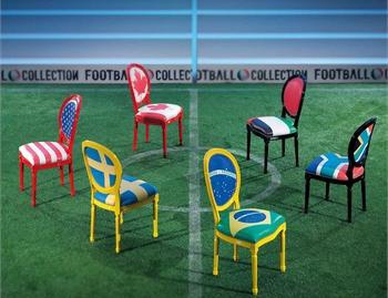 Chair with a frame made of solid wood World Cup, Modenese Gastone