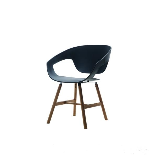 Chair with metal legs, Vad & Vad with seat cover - Casamania