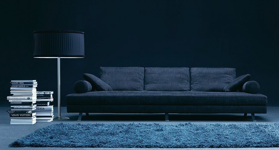 Three-seater sofa with metal legs Veliero, Bosal