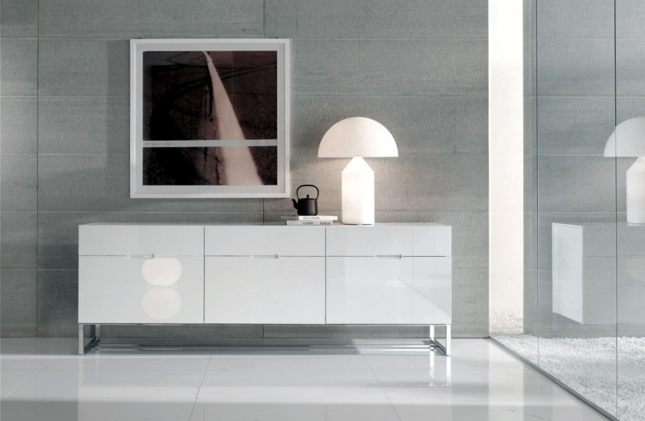 Dresser with wooden case and steel Edomadia, Alivar