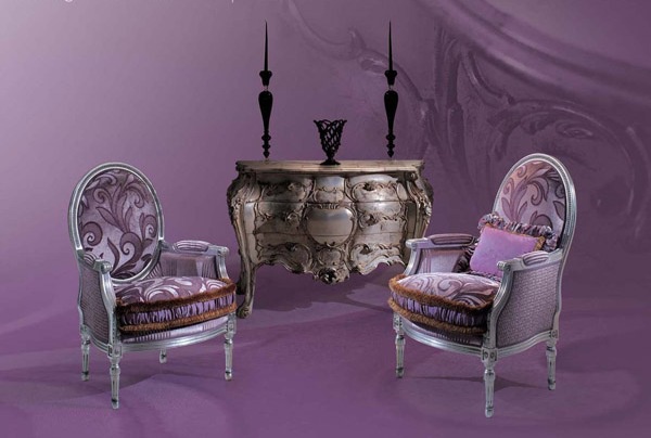 Armchair with a curved backrest, New York - Caspani Tino