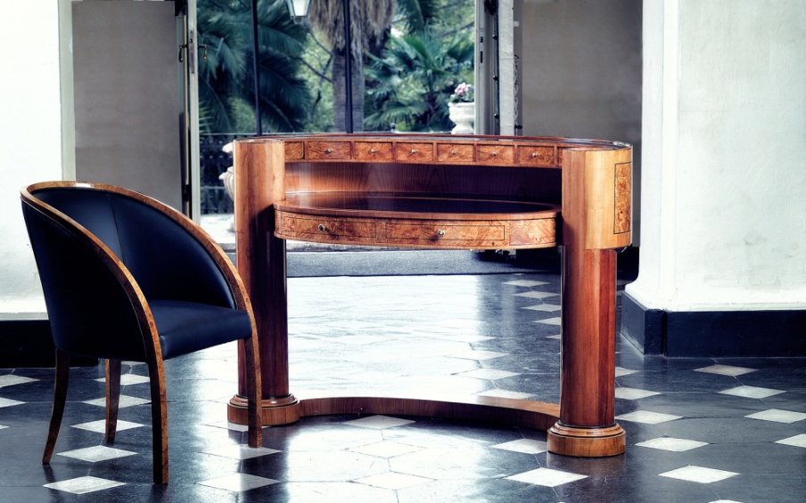 Writing Desk with wooden case, Annibale Colombo