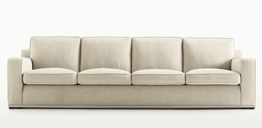 The sofa on the frame of steel upholstered in fabric or leather Imprimatur, B&B Italia