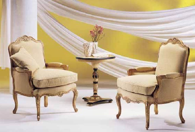 Armchair in fabric, Caspani Tino