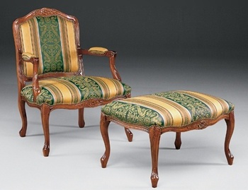 Chair with Ottoman foot 3184, Modenese Gastone