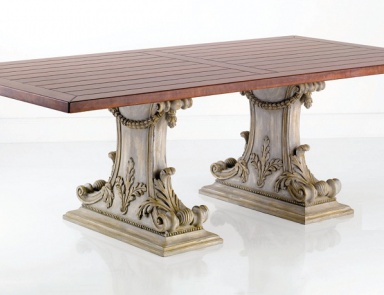 Dining table with curly legs, Chelini