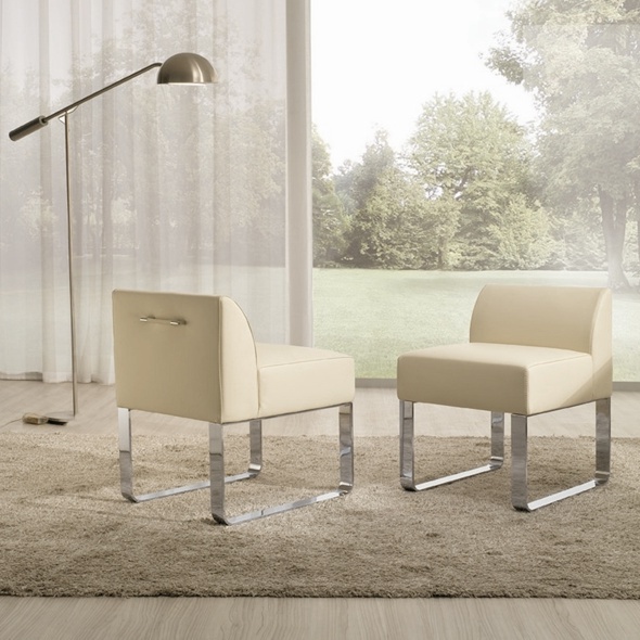 Chair with metal legs, Suite - CTS Salotti