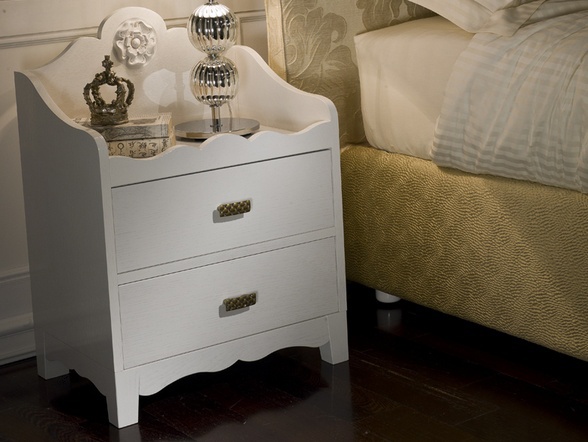 Bedside table made of wood, De Baggis