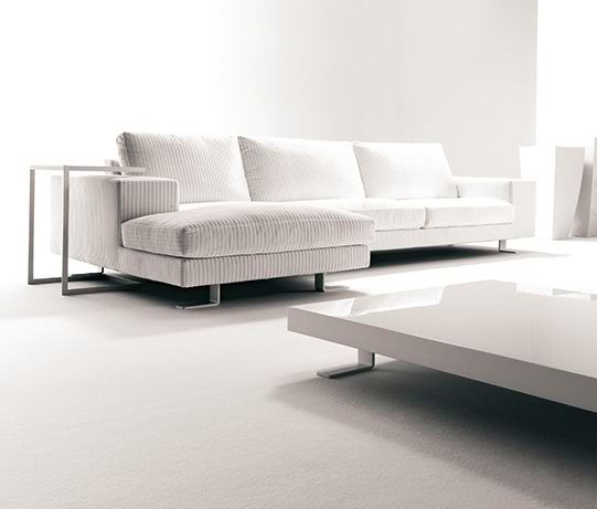 Sofa sectional upholstered leather or fabric, Big square, Bosal