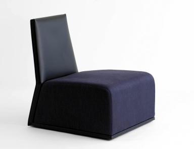 Chair with upholstery textile fabric Zen, Arketipo