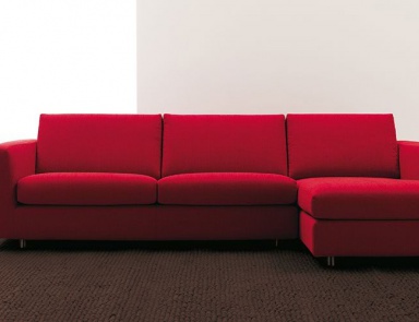 Sofa sectional upholstered leather or fabric, Nitor, Bosal