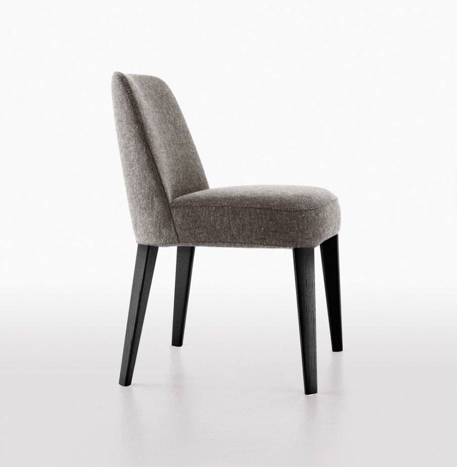 A chair on a frame of oak upholstered in leather or fabric Febo, B&B Italia