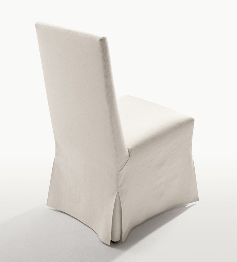 A chair on a frame of aluminium covered with a cloth Peplo, B&B Italia