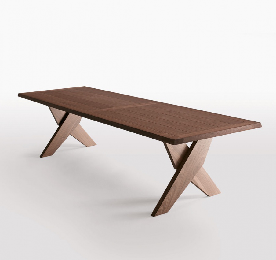 Dining table solid wood Plato, B&B Italia